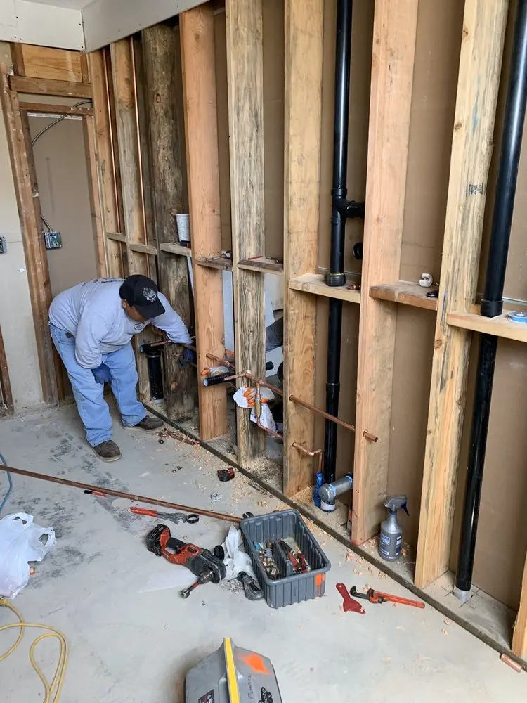 Commercial rough-in plumbing for Water Heater Replacement in Girard